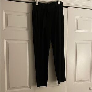 Express Black Tie-Belt Trousers